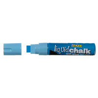 Liquid Chalk Marker Texta Jumbo Wet Wipe 15mm Blue Card of 1 0388200