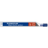Leads Staedtler 0.5 2B Micro Carbon 250 Box of 12 tubes of 12 leads