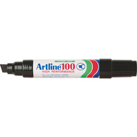 Marker Artline 100 Broad Tip Black box 6 Australia 110001