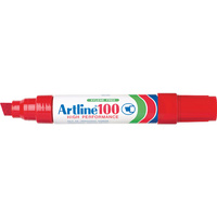 Marker Artline 100 Broad Tip Red box 6 Australia