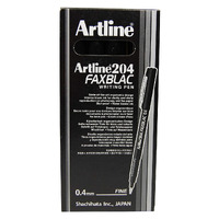 Pen Artline  204 FAX BLACK box 12 Fineliner 0.4mm Fine 120401 