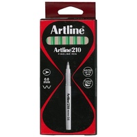 Pen Artline  210 Fineliner 0.6 Medium Green Box 12 121004