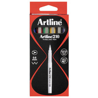 Pen Artline  210 0.6 Fineliner Medium Asst Box 12 121041