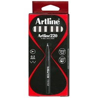 Pen Artline  220 0.2 Superfine Black Box 12