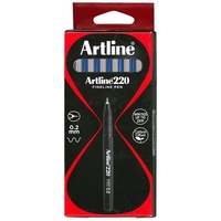 Pen Artline  220 0.2 Superfine Blue Box 12