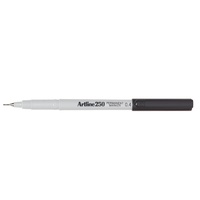 Pen Artline  250 Fine Plastic Point Black Box 12 marker