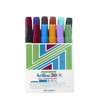 Marker Artline  30 Box 12 Assorted 2-5mm Chisel tip permanent