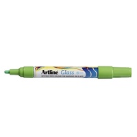 Marker Glass Artline 4mm Green Box 12 #183004 for writing on glassboards and windows