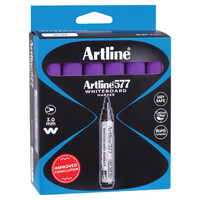 Marker Whiteboard Artline  577 Bullet Tip Purple Box 12 157706