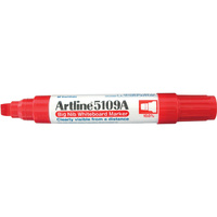 Whiteboard Marker Artline 5109 Red Big Nib 10mm Chisel 159002 5109A
