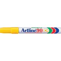Marker Artline  90 Permanent chisel Yellow Box 12 #109007
