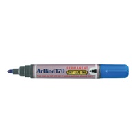 Marker Artline 170  Bullet Tip Blue Box 12 Permanent Dry Safe