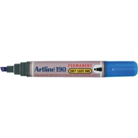 Marker Artline 190 Permanent Chisel Tip Blue Box 12