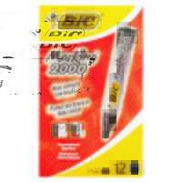 Marker Bic Permanent Bullet 200009 Black Box 12