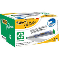 Whiteboard Marker Bullet Green Box 12 Bic Velleda 170102 904940
