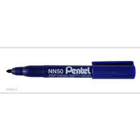 Markers Pentel NN50C Perm Bullet tip Blue box 12  NN50c