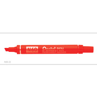 Markers Pentel N60B Perm Chisel Point Red Box 12