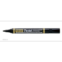Markers Pentel N850A Perm Bullet Black Box 12 #N850-A