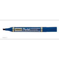 Markers Pentel N860C Perm Chisel Blue Box 12