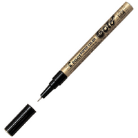 Marker Pilot SCGEF Extra Fine Gold Box 12 #606211 Pilot - Tip Diameter: 1.0mm Stroke Width: 0.5mm