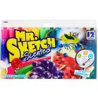 Flipchart Markers  Mr Sketch asst box 12 colours Chisel Tip Assorted pack