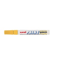Paint Marker Uni PX20 Yellow Box 12 PX20Y Medium Bullet Tip line - 2.8mm approx.