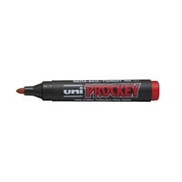 Markers Uni Prockey PM122 Bullet Point Red Box 12 Permanent PM122R