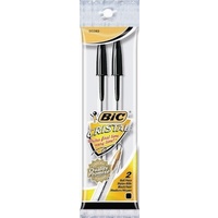 Pen Bic Cristal x 2 Medium Black 2 pen Pack 0305 