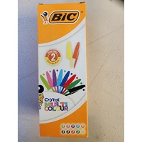 Pen Bic Cristal x20 Medium Assorted Box 20 Multicolour BallPoint 926381