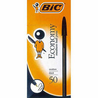 Pen Bic Economy Medium Black Pack 50 812803