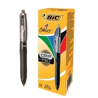 Pen Bic 4 Colour box 12 BP RT Grip Pro #8922931 Ball point retractable