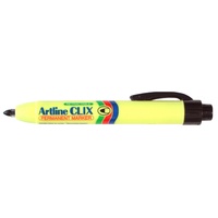 Marker Artline  73 Clix Retractable Bullet Black Box 12