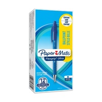 Pen Flexgrip RT BP Medium Blue Box 12 Ultra 95101 Papermate 1.0