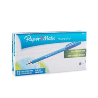 Pen Flexgrip Capped Fine Blue Box 12 Ultra 96601 Papermate