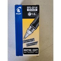 Pen Pilot BPS GP Medium Black Box 12 623221 BPS-GP-M The Ballpoint Grip Stick