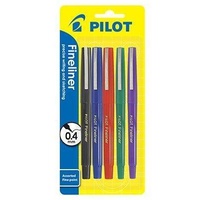 Pens Pilot Fineliner SWPP 5 Colours pack 8 600426 