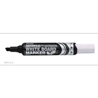 Whiteboard Marker Pentel Maxiflow Chisel Black MWL6-A Box 12