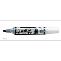 Whiteboard Marker Pentel Maxiflow Chisel Blue MWL6C Box 12