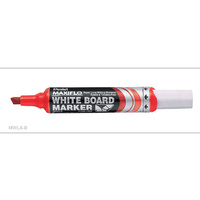Whiteboard Marker Pentel Maxiflow Chisel Red MWL6B Box 12