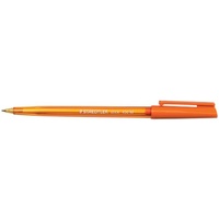 Pen Staedtler 432 Triangular Medium Orange Box 10 Ballpen BP