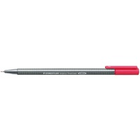 Pens Staedtler 334 Triplus Fineliner 0.3mm Red Box 10 