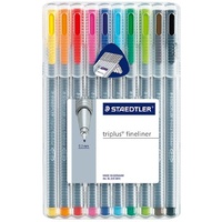 Pens Staedtler 334 Triplus Fineliner SB10 Wallet 10
