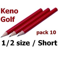 Pencils Half length Cadet golf keno 615005HB - pack 10 Round barrel