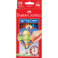 Coloured Pencils Triangular Faber Grip 116538-10 pack 10
