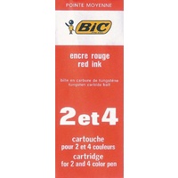 Pen Bic Refill Cartridge 2092 Red Pack of 10