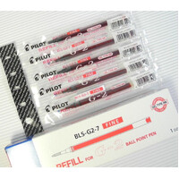 Pen Refills Pilot G2 BLSG2 0.7 Fine Red box 12 622523 Gel Ink