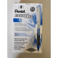 Pen Pentel Energel 0.7mm Steel Tip BL17C Blue Box 12 #BL17-C