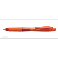 Pen Pentel BL107 Energel X Gel Roller Retractable Orange Box 12