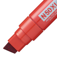 Markers Pentel N50XL was M180B Jumbo Perm Chisel Point Red Single N50XLB