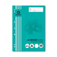 Binder Book A4  48 page pack 20 B848 140820 Stapled Olympic 